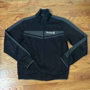 Men’s Vintage Hurley Track Jacket Black/Gray szL